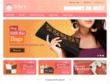 Tablet Screenshot of nehasbags.com